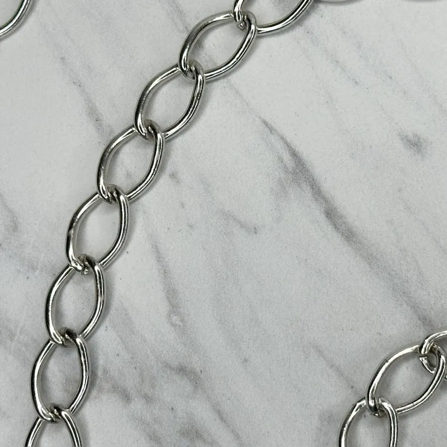 Silver Tone Chain Link Purse Handbag Replacement Strap ✨ - Image 9