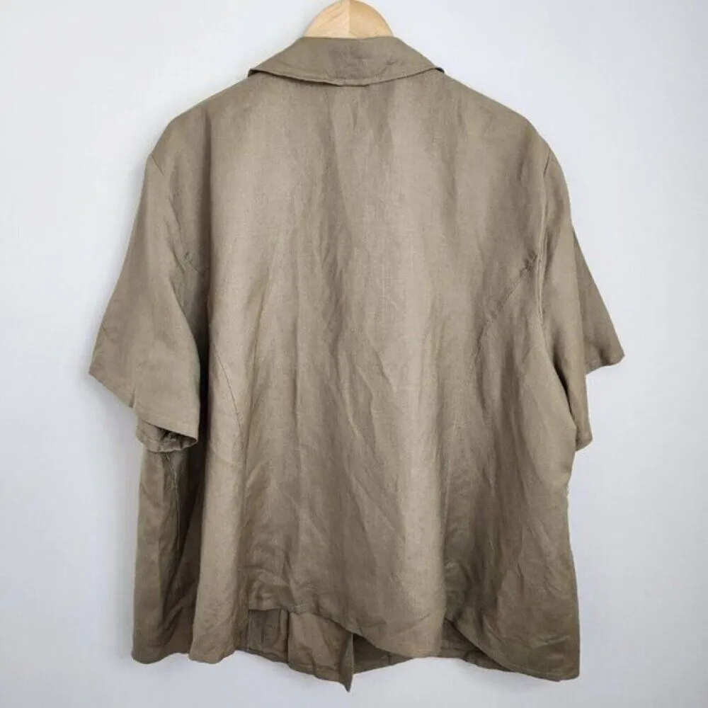 Vintage blazer Size 3X Maggie Barnes Linen Blend - Image 7