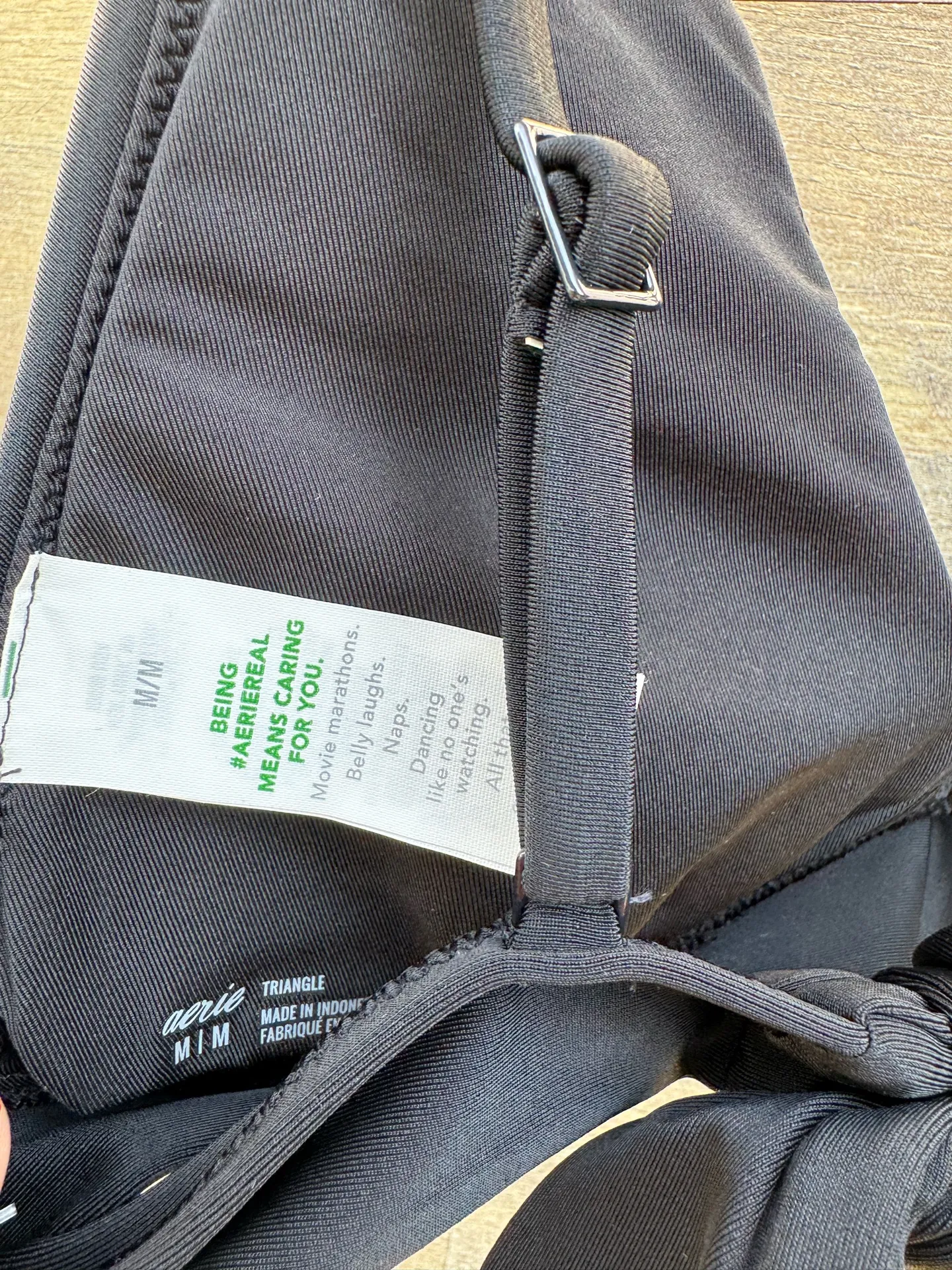 NWT Aerie Tie Longline Triangle Bikini Top  - Image 9