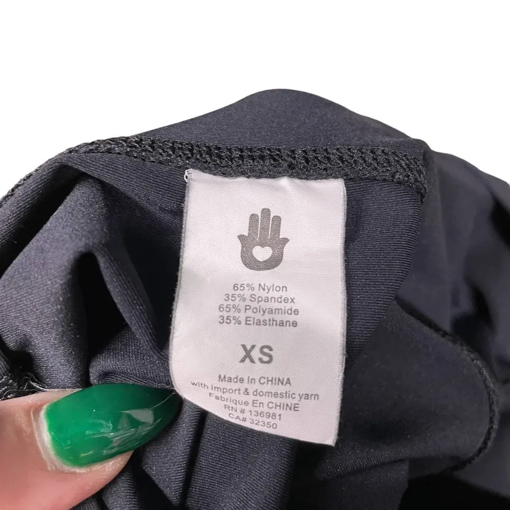 Spiritual Gangster Essential High Waist Rainbow Striped Leggings Black Size XS‎ - Image 11