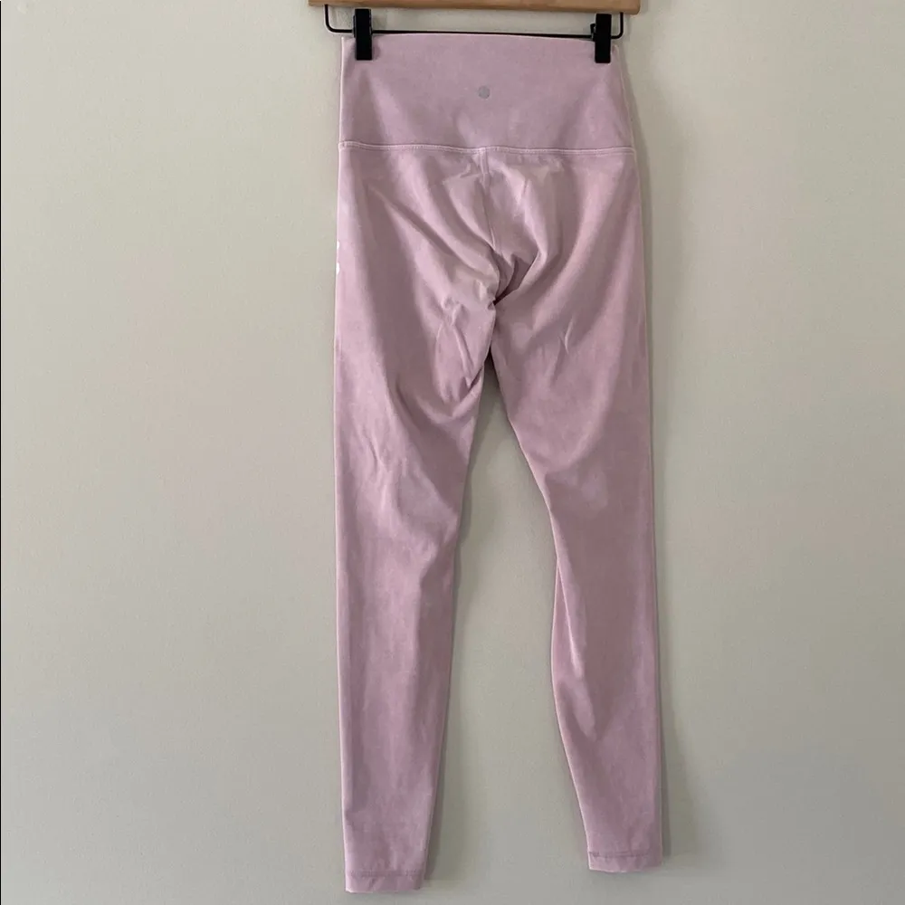 Lululemon x SoulCycle Skull Wunder Under High Rise Leggings Snow Wash Pink Sz 4 - Image 7
