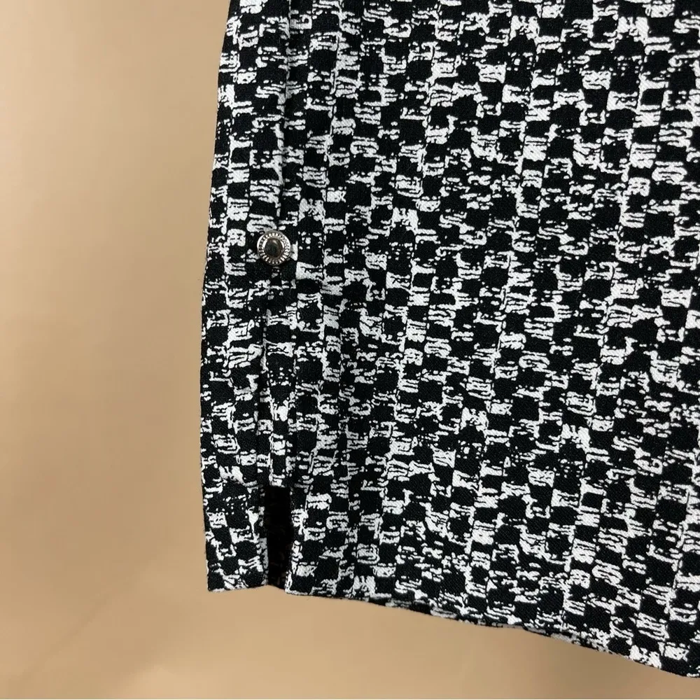 Hilary Radley Size Medium Abstract Print Pull On Capri Pants Spring Summer Ankle - Image 6