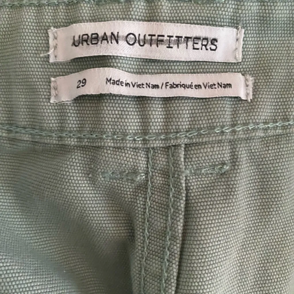 Urban Outfitters Womens Green Denim Capri Jeans Size 29 Waist 32” 32x24 - Image 6