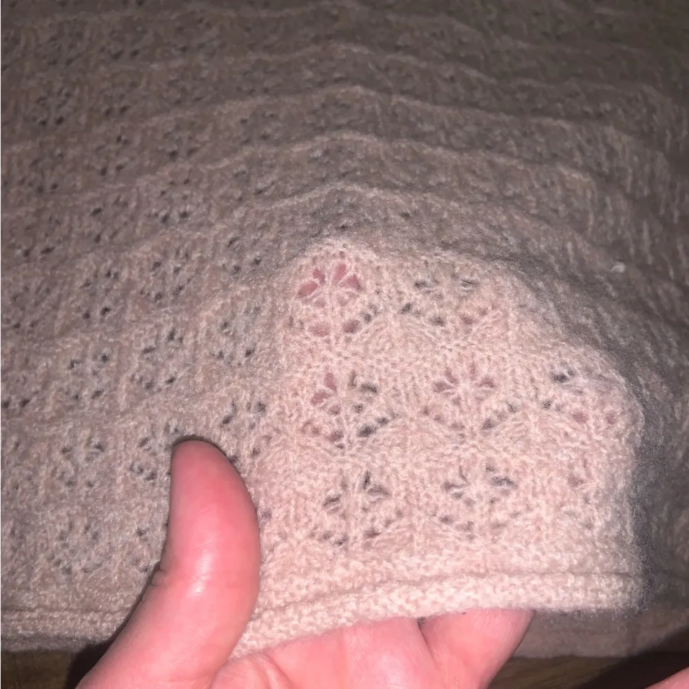 Zara knit sweater midi skirt blush M winter spring elastic waist boho winter - Image 4