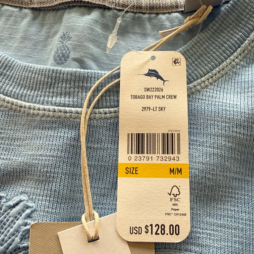 Tommy Bahama Light Blue Sweatshirt - Image 5