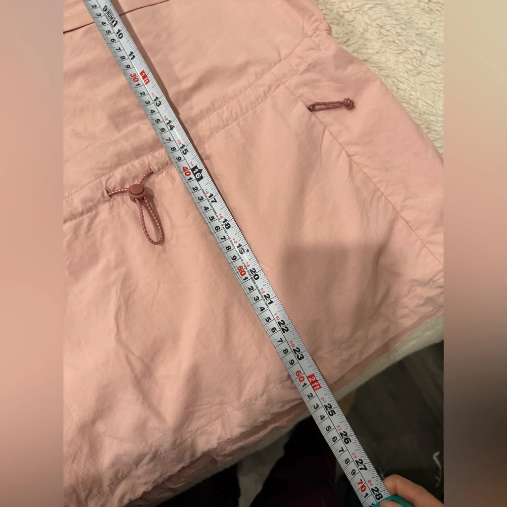 Avalanche Pink Lightweight Hooded Windbreaker Jacket • Zip Pockets • Size S - Image 11