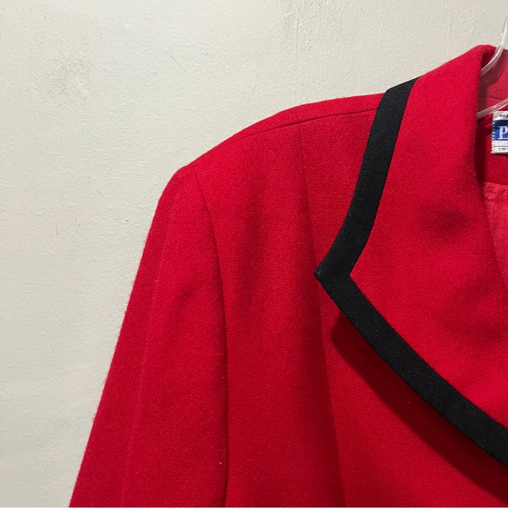 Vtg 80s 90s Retro Women’s Pendleton Made in USA Sz 14 Wool Blazer Coat - Image 5