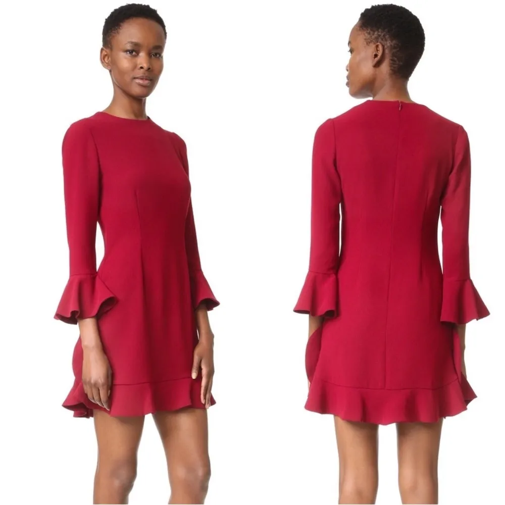 JILL JILLSTUART BELL SLEEVE CURRANT COCKTAIL DRESS 2 - Image 2