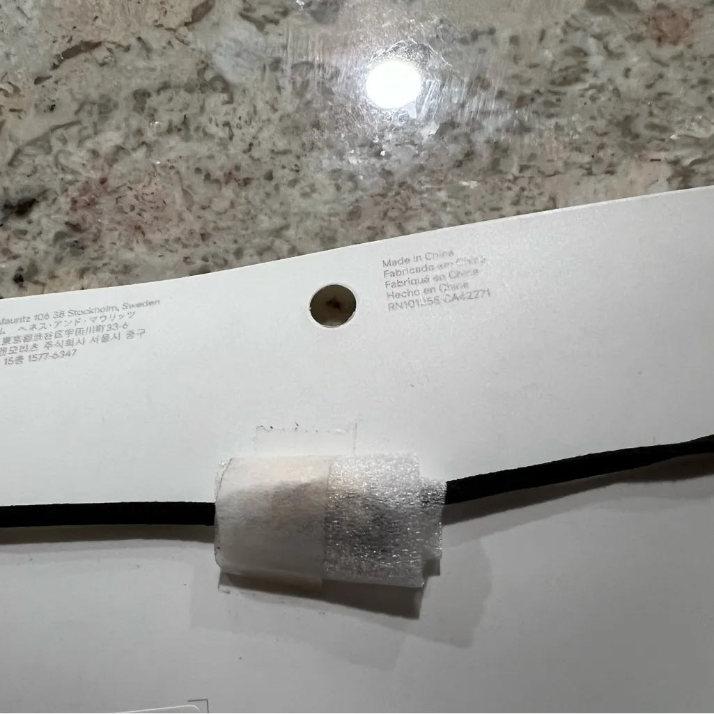 Brand New Divided Black Tie Chocker Necklace - Image 2