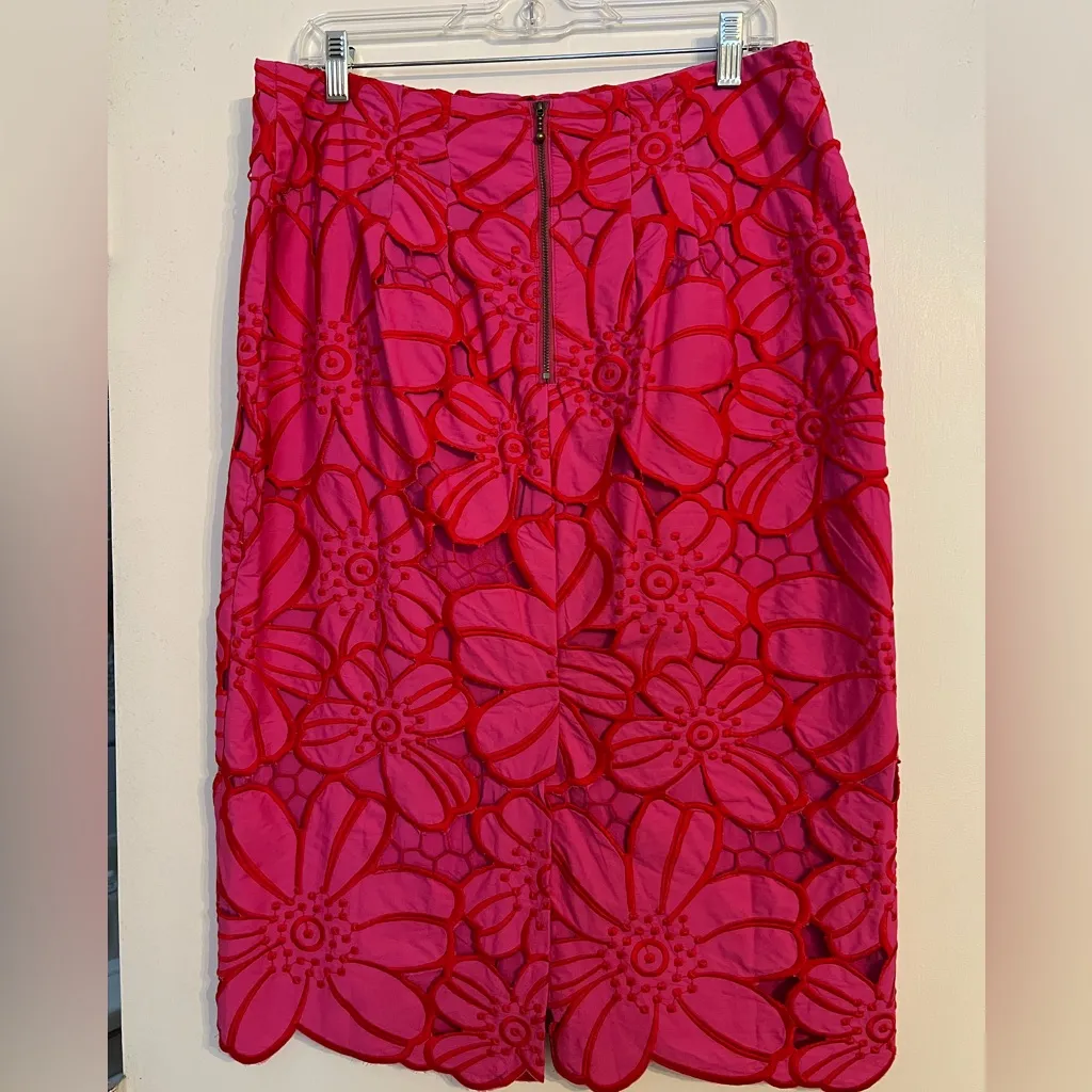 Maeve by Anthropologie Pink Floral Pencil Skirt - Image 7
