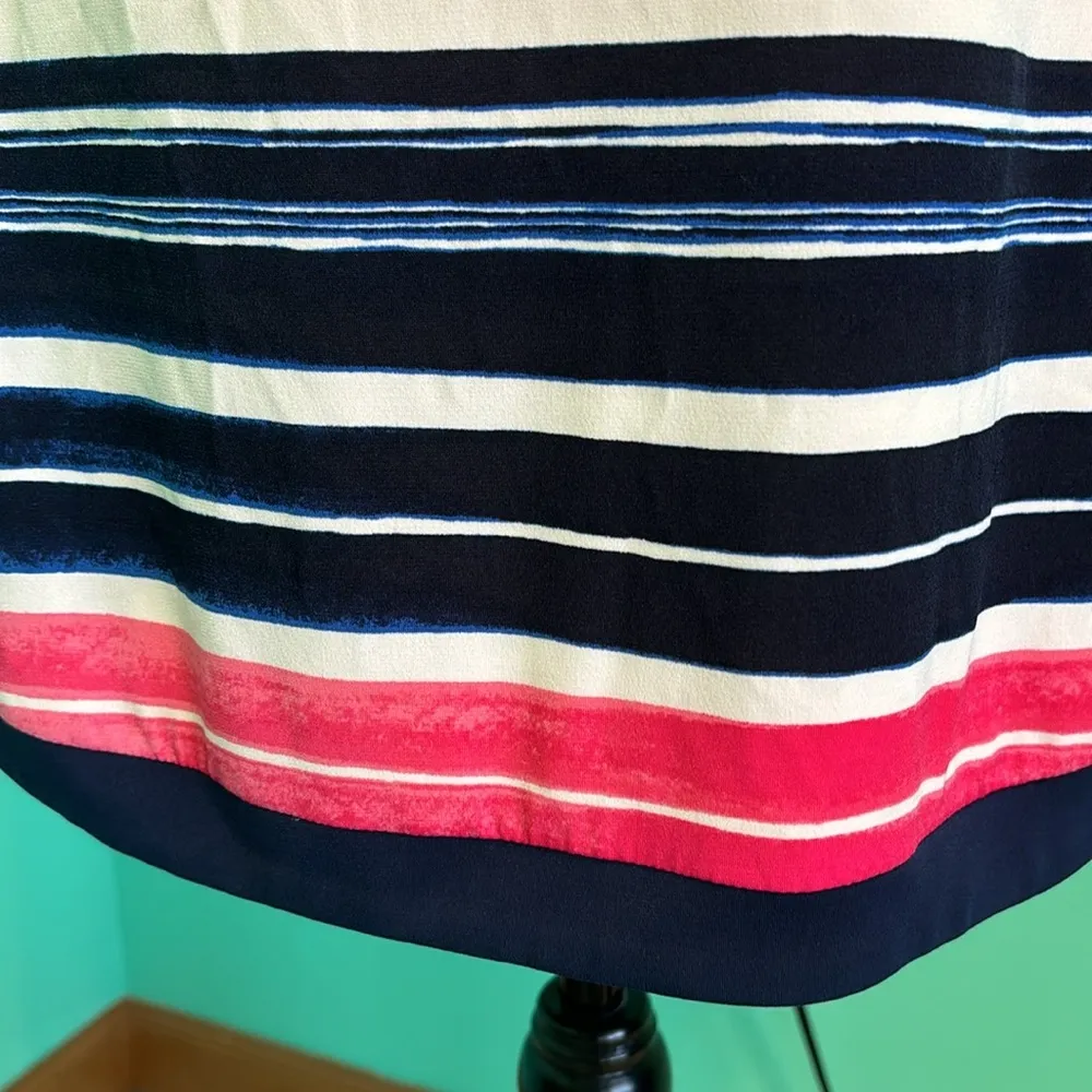 Vince Camuto  Striped Dress, Zipper Back - Image 6