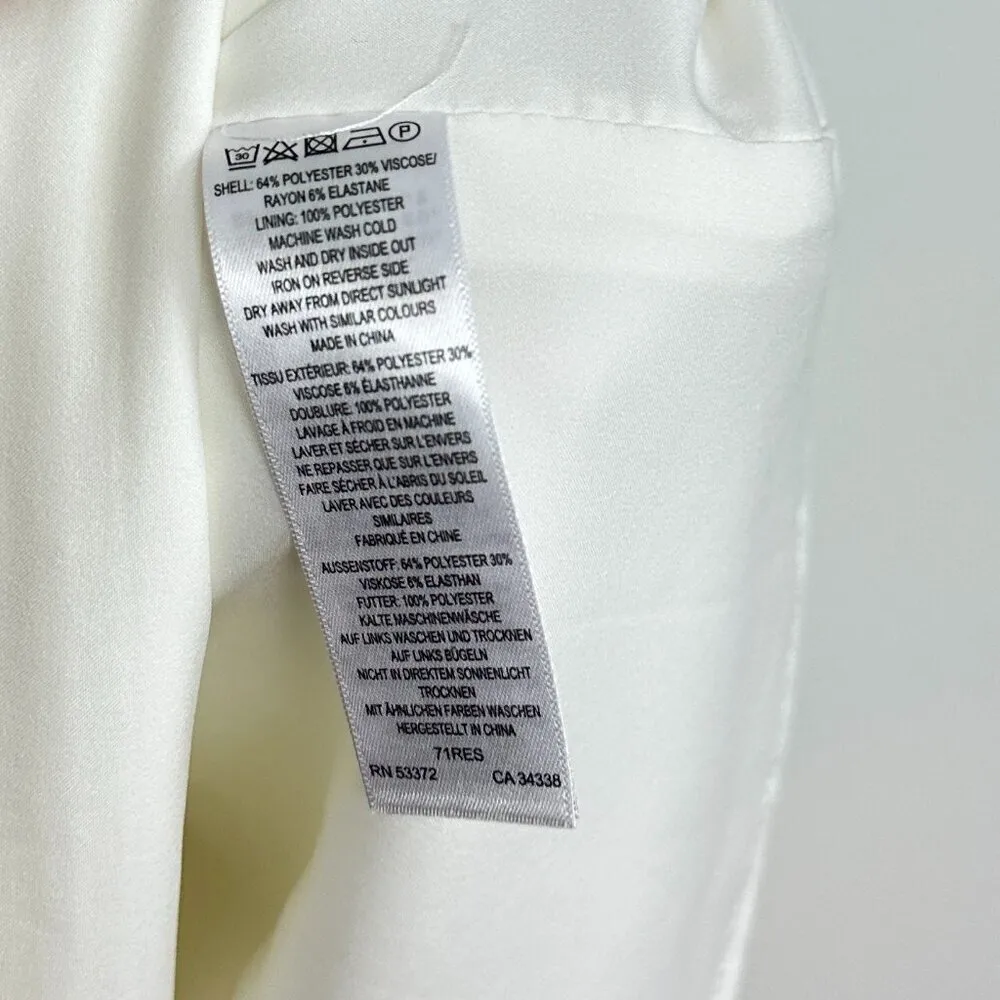 FRENCH CONNECTION Ruth Whisper A-Line Dress in Summer White Size US 12 - Image 9