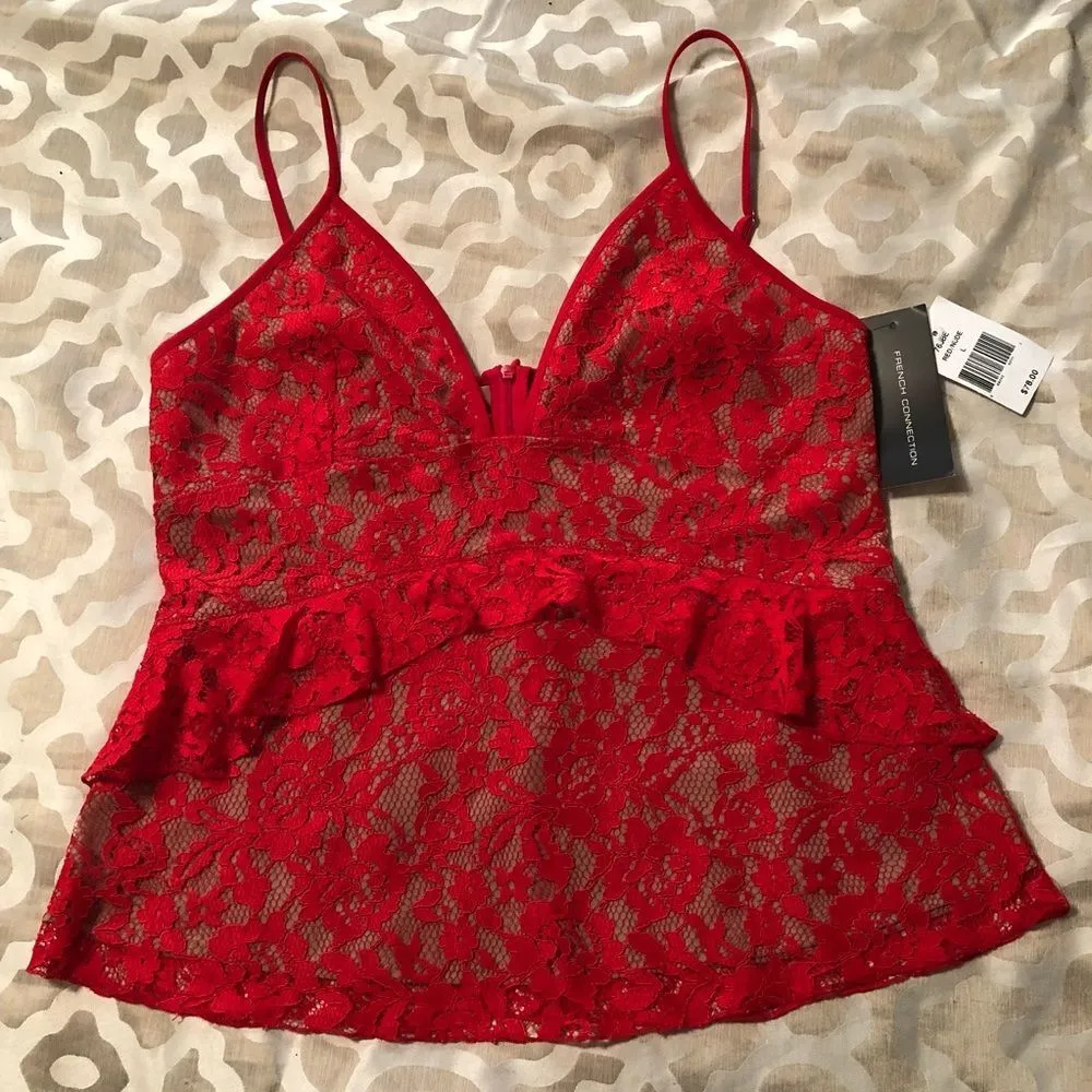 French Connection Ruffle Lace Tank - Image 2