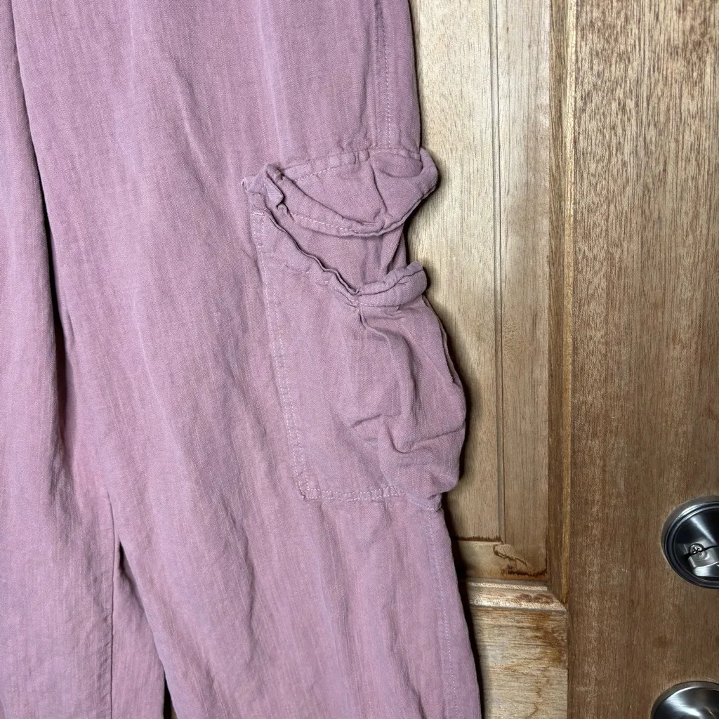 BDG Dusty Pink Wide Leg Cargo baggy women’s Pants size S - Image 2