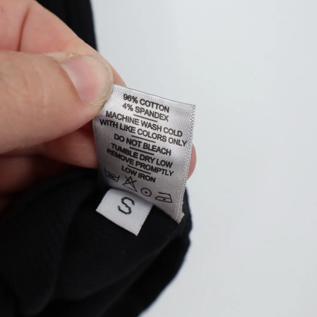 American Giant Classic Tank Top Black Ribbed Cotton Spandex Size S - Image 4