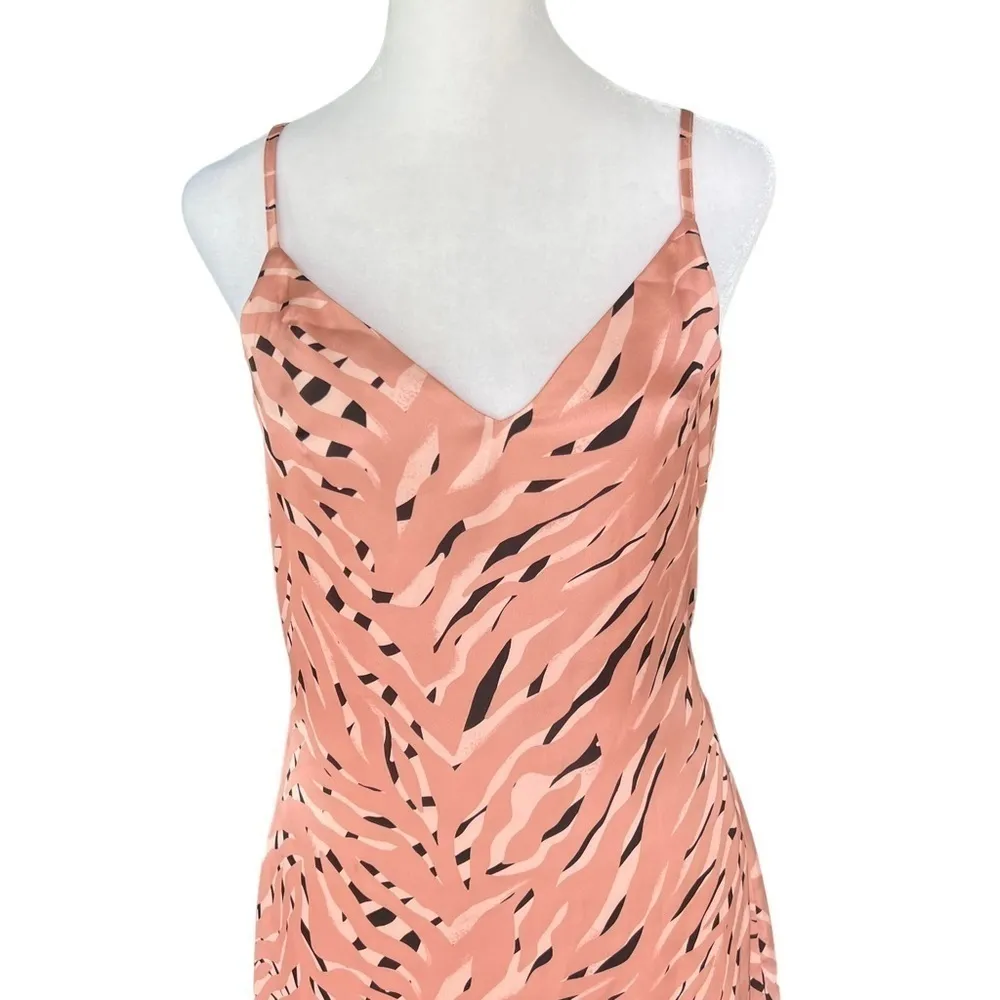 Storia - Heidi Zebra Satin 90’s Slip Dress Sz S - Image 3