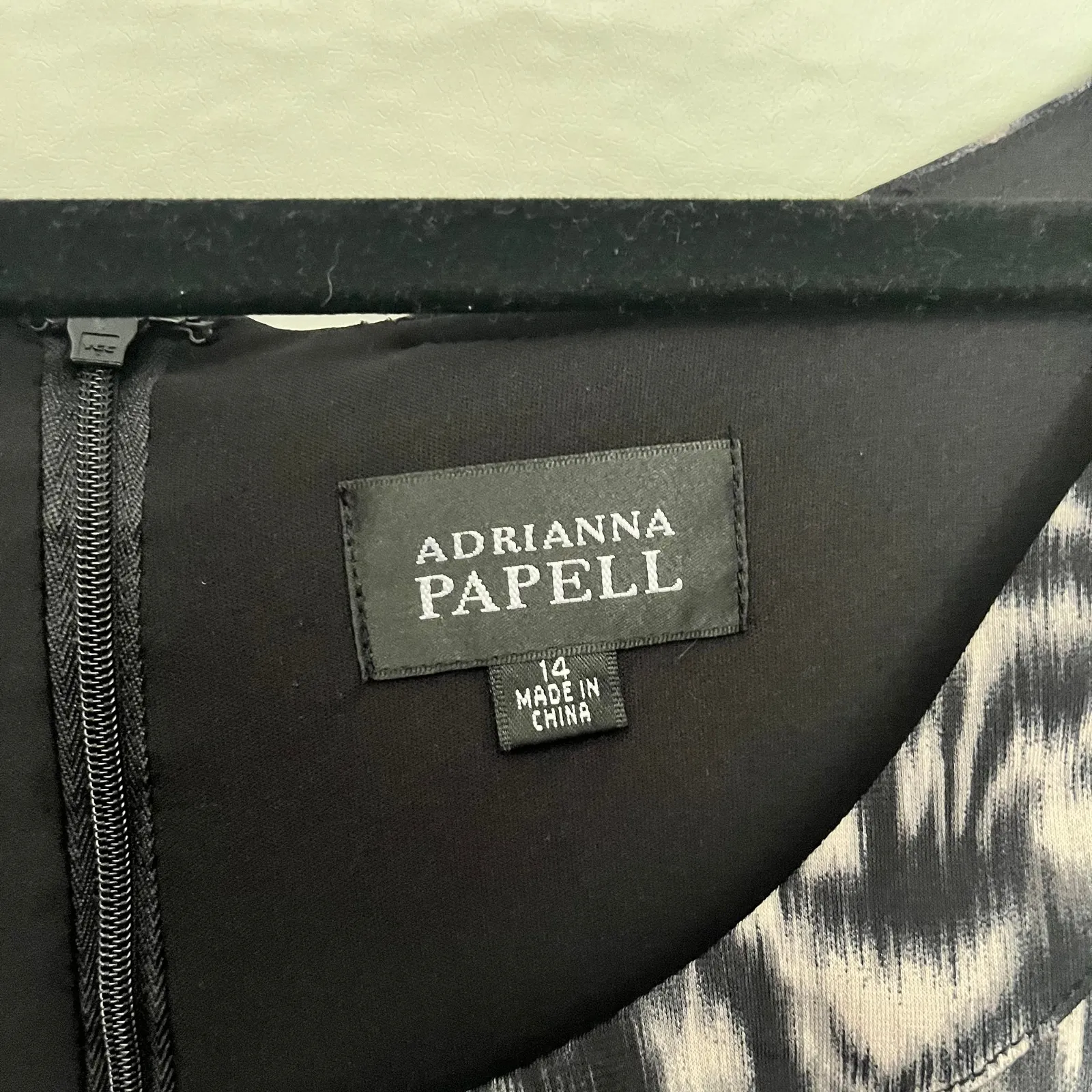 Adrianna Papell Ruffle Sheath Dress Sz 14 Tiered Abstract Glam Art Deco Cocktail - Image 10