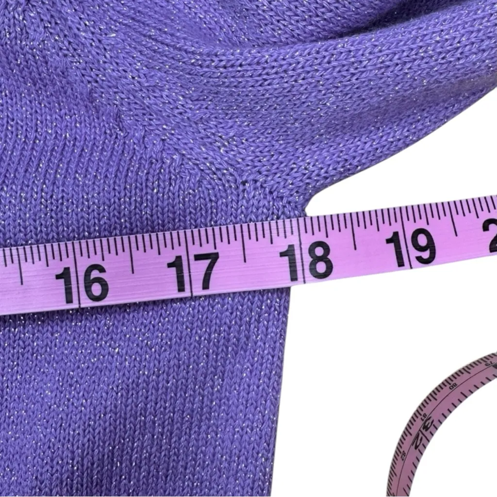 MICHAEL KORS Purple Cashmere Blend 2 PC Knit Set Size M - Image 11