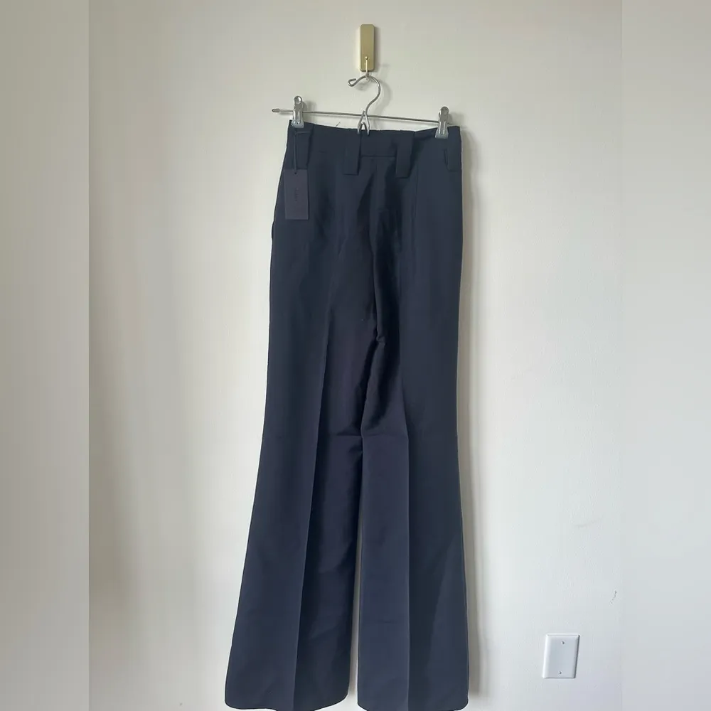 NWT $1300 Prada Women’s Mohair/Wool Pants Navy 36 - Image 3
