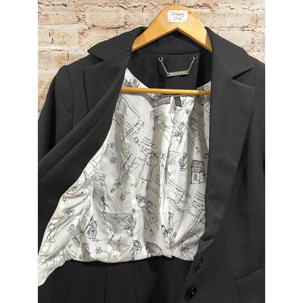 WHBM White House Black Market Women's Black Jacket Signature Blazer Size 6 - Image 7