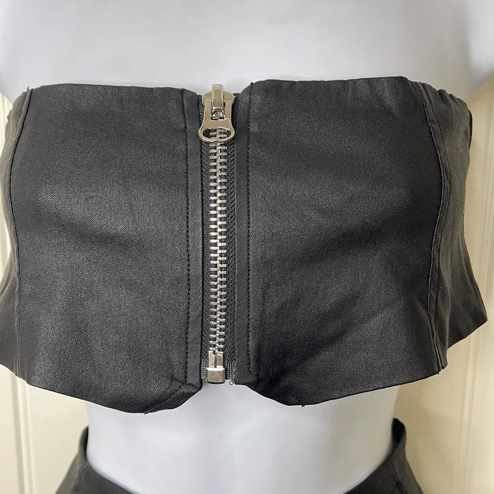 Sale! 🔥 NWT! Caribbean Queen 2 Piece Skirt Set Size Large Black - Image 2