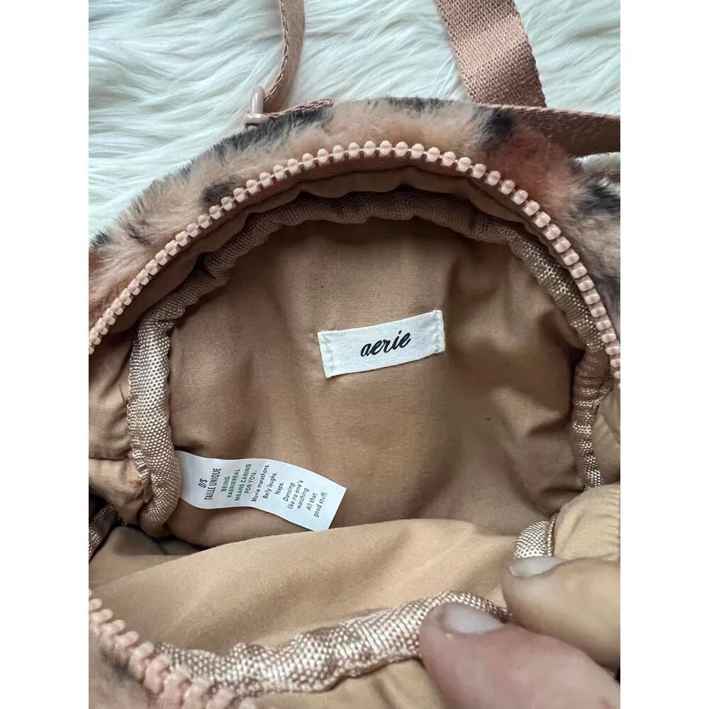 Aerie Leopard Print Round Crossbody Bag - Image 4