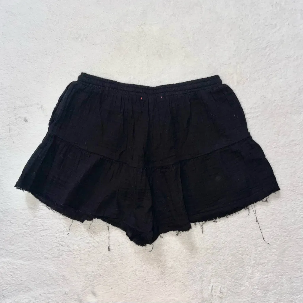 NWOT Womens STARK X Black Gauze V Shorts size Small - Image 9