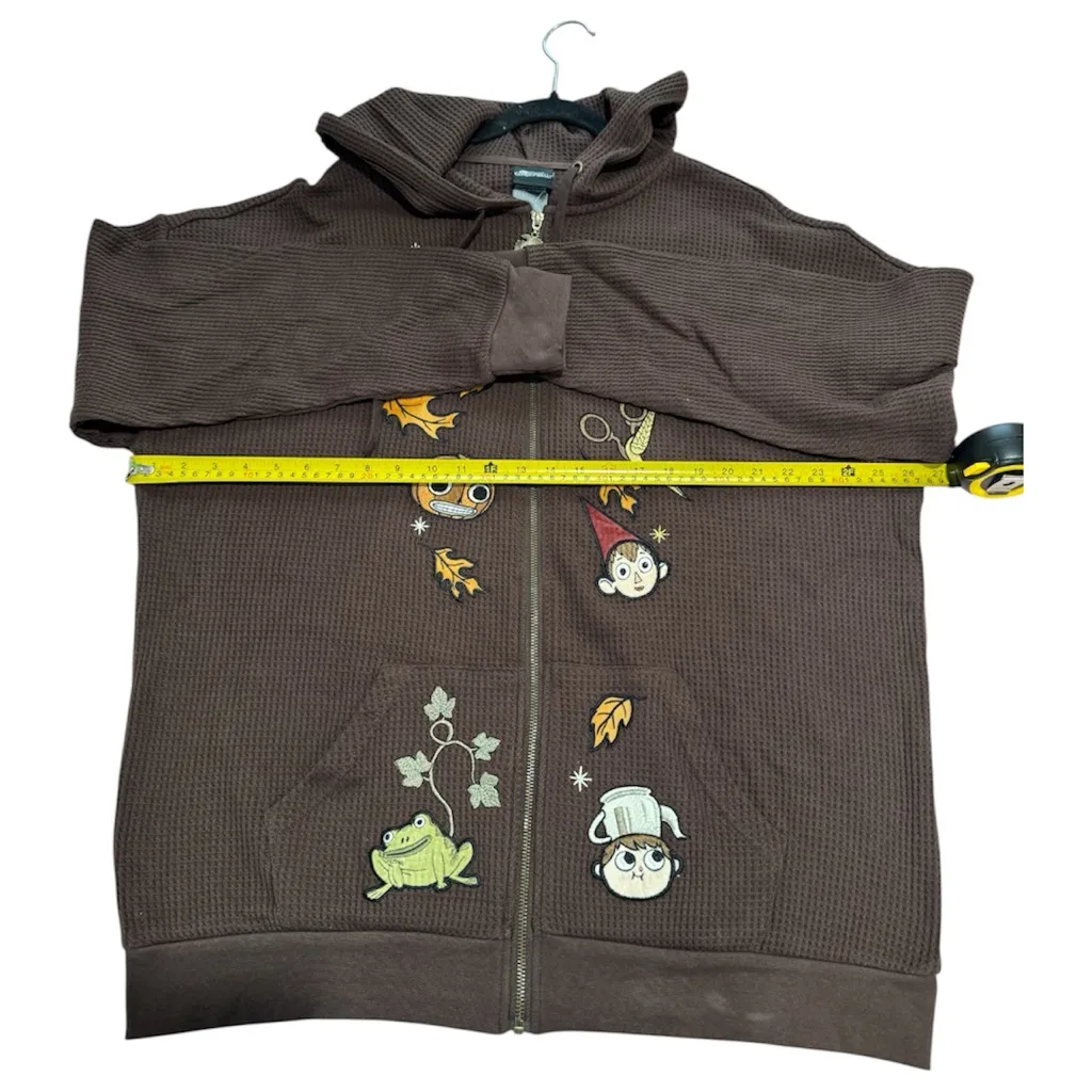 Cartoon Network Over The Garden Wall Fall Characters Icons Oversized Zip Sweater - Image 11