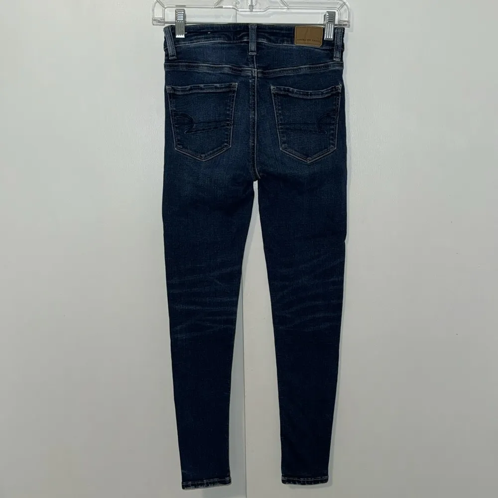 American Eagle Super Stretch Hi-Rise Jegging Skinny Jeans Women’s 00 Short Dark - Image 2