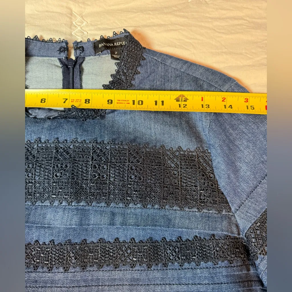 Banana Republic Chic Indigo Jeans Dress size 2 - Image 5