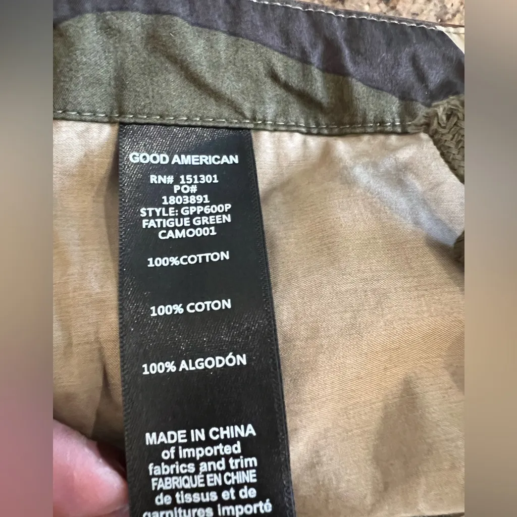 GOOD AMERICAN Parachute Pant in Fatigue Green Amo01 Size XS Sold out on Revolve - Image 12