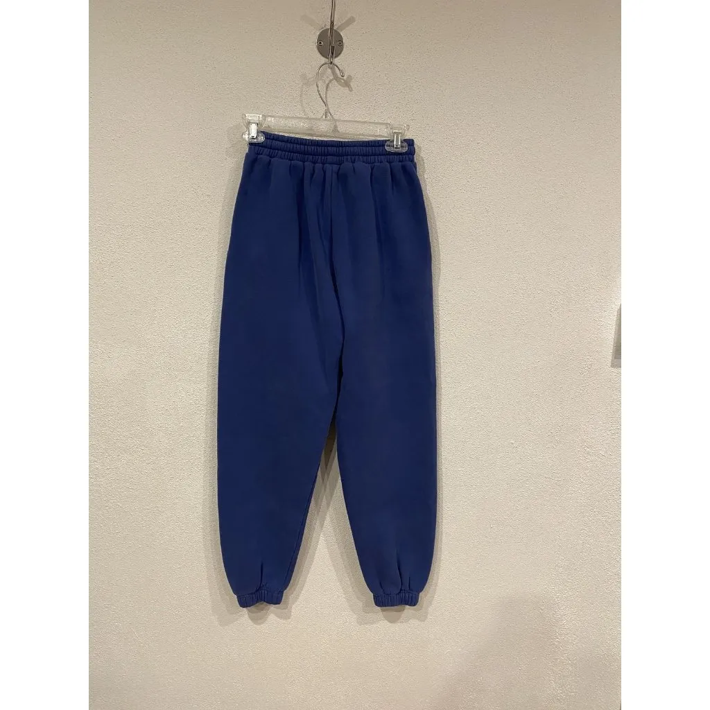 White Fox Season 7 Sweatpants Womens XS Blue Fleece Joggers Elastic Waist Lounge - Image 4