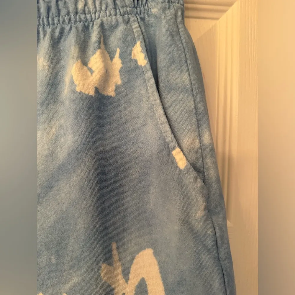 Sporty & Rich Blue Tie Dye Gym Shorts Size Small - Image 7
