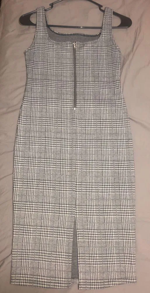 Plaid Dress Gray - Image 2