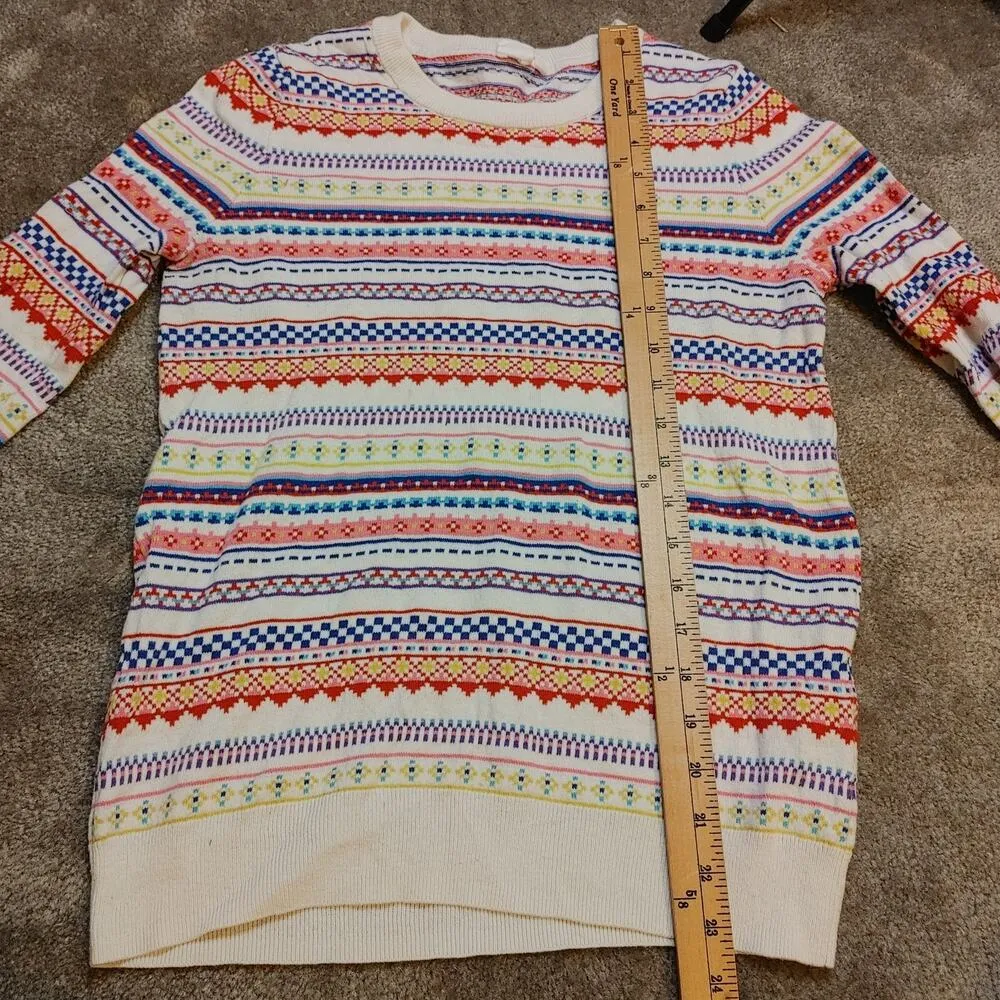Gap Size Small S Striped Stripes Christmas Winter Sweater Cotton Well Made - Image 3