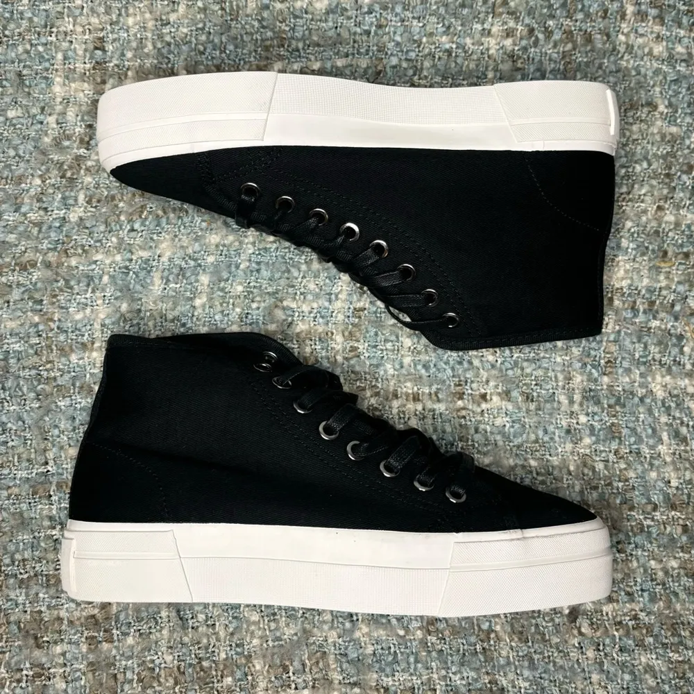 Vagabond Shoemakers Teddie Textile High-Top Sneaker in Black - Image 6