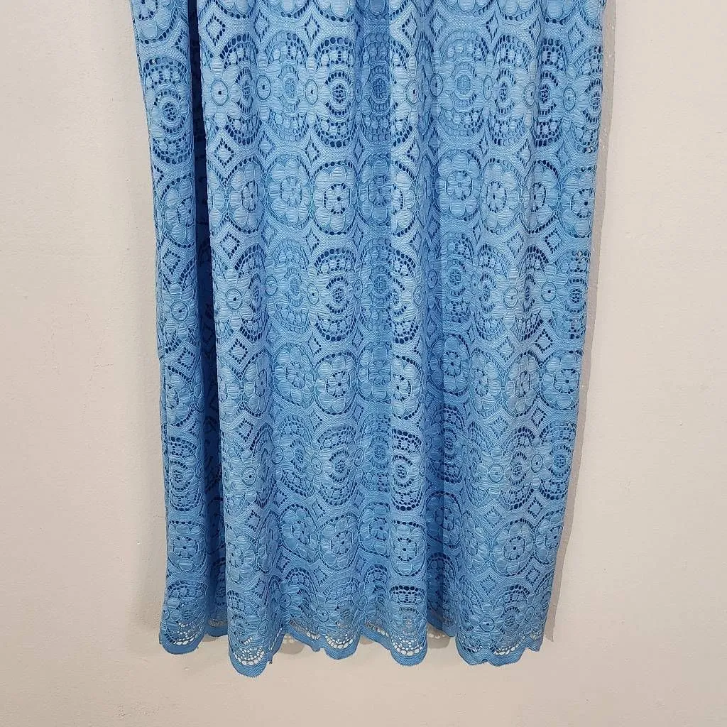 Speechless Blue Lace Sleeveless Mini Dress NWT Size Large Wedding Guest Dress - Image 3
