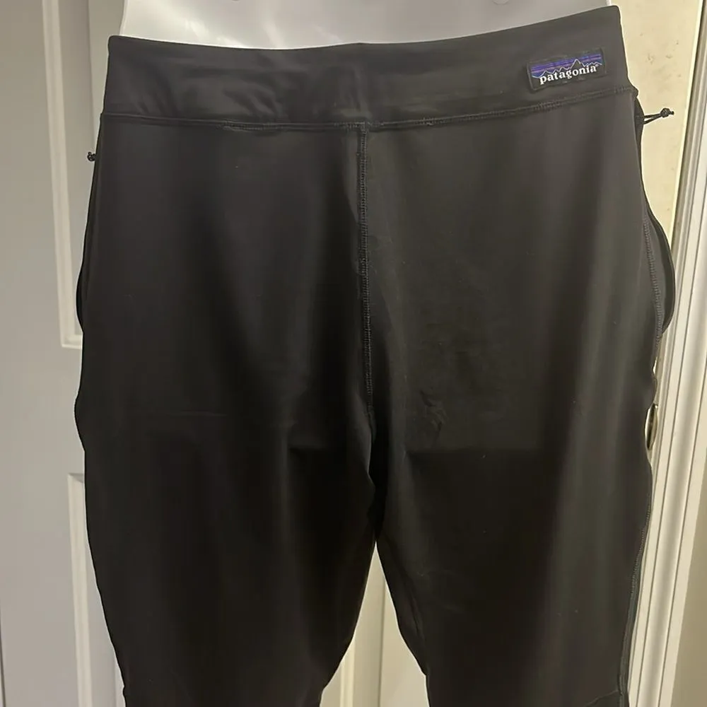 Patagonia Black Pull-On Elastic Waist Joggers with Drawstrings and Pockets- Med - Image 8
