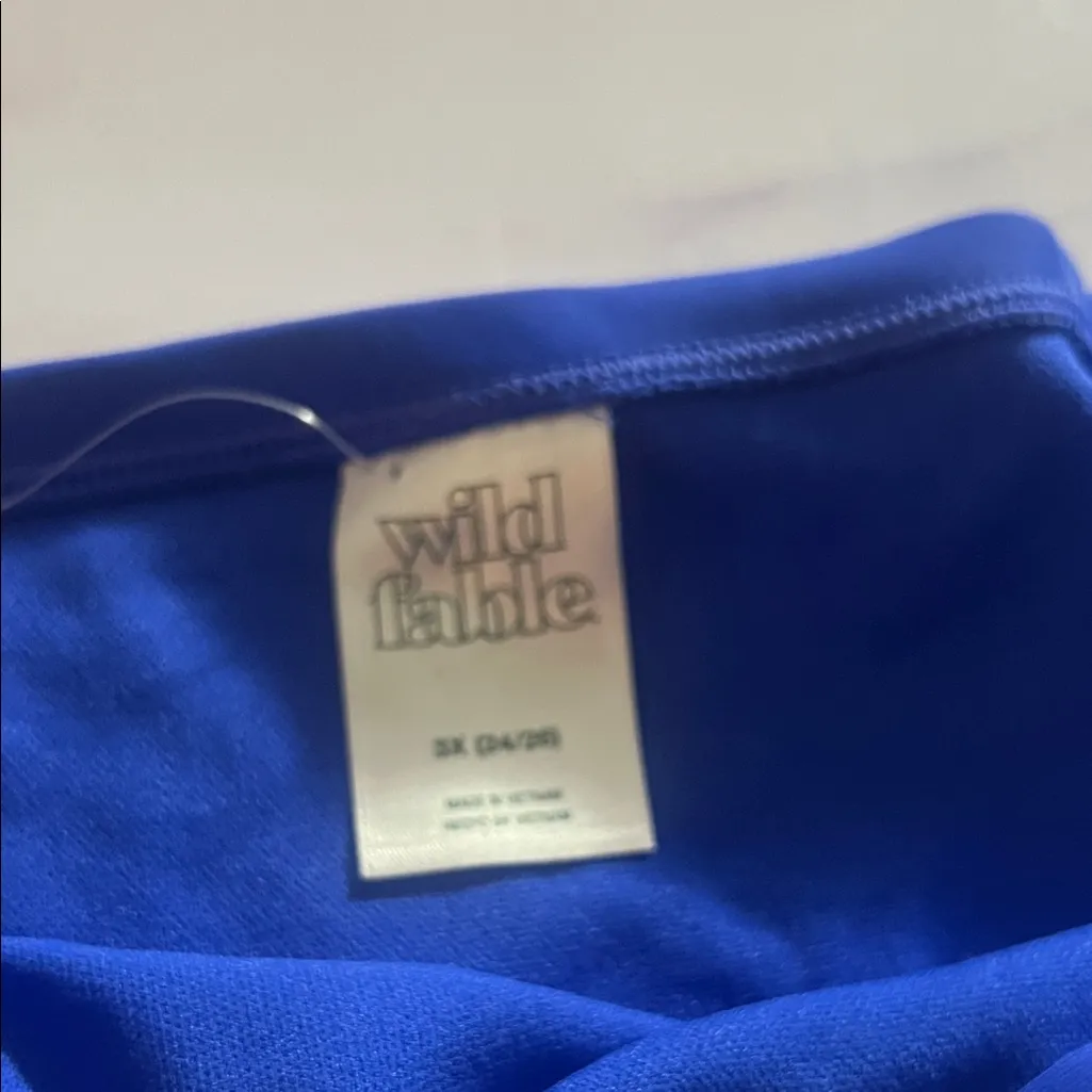 Wild Fable Royal Blue Bikini Bottom mid rise 3X (24-26) - Image 4