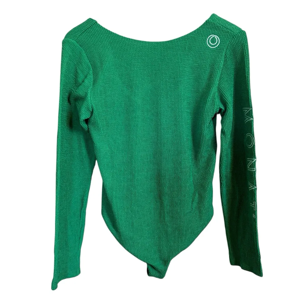 NWT Monat Gear Monat Long Sleeve Green Bodysuit Women’s Size Large - Image 6