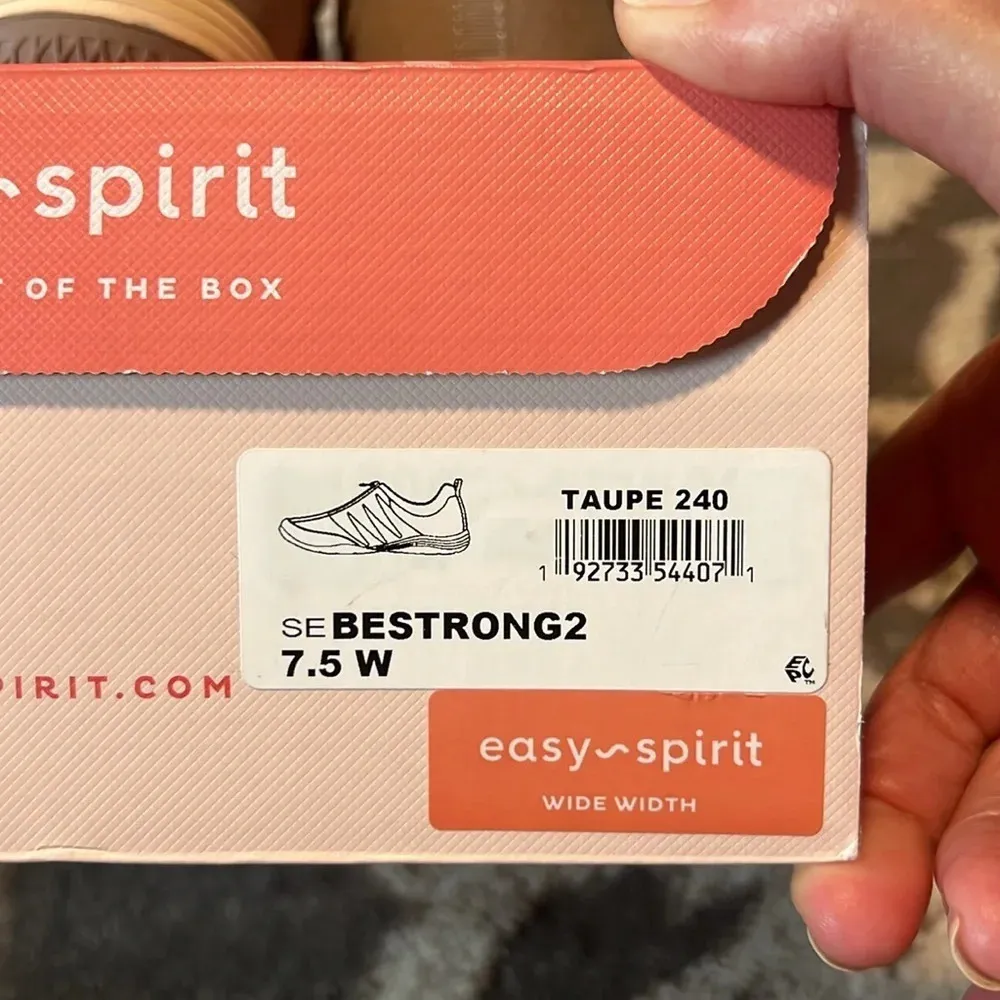 Easy spirit slip on sneakers. Taupe. Size 7.5W style be strong. Worn one time. - Image 5