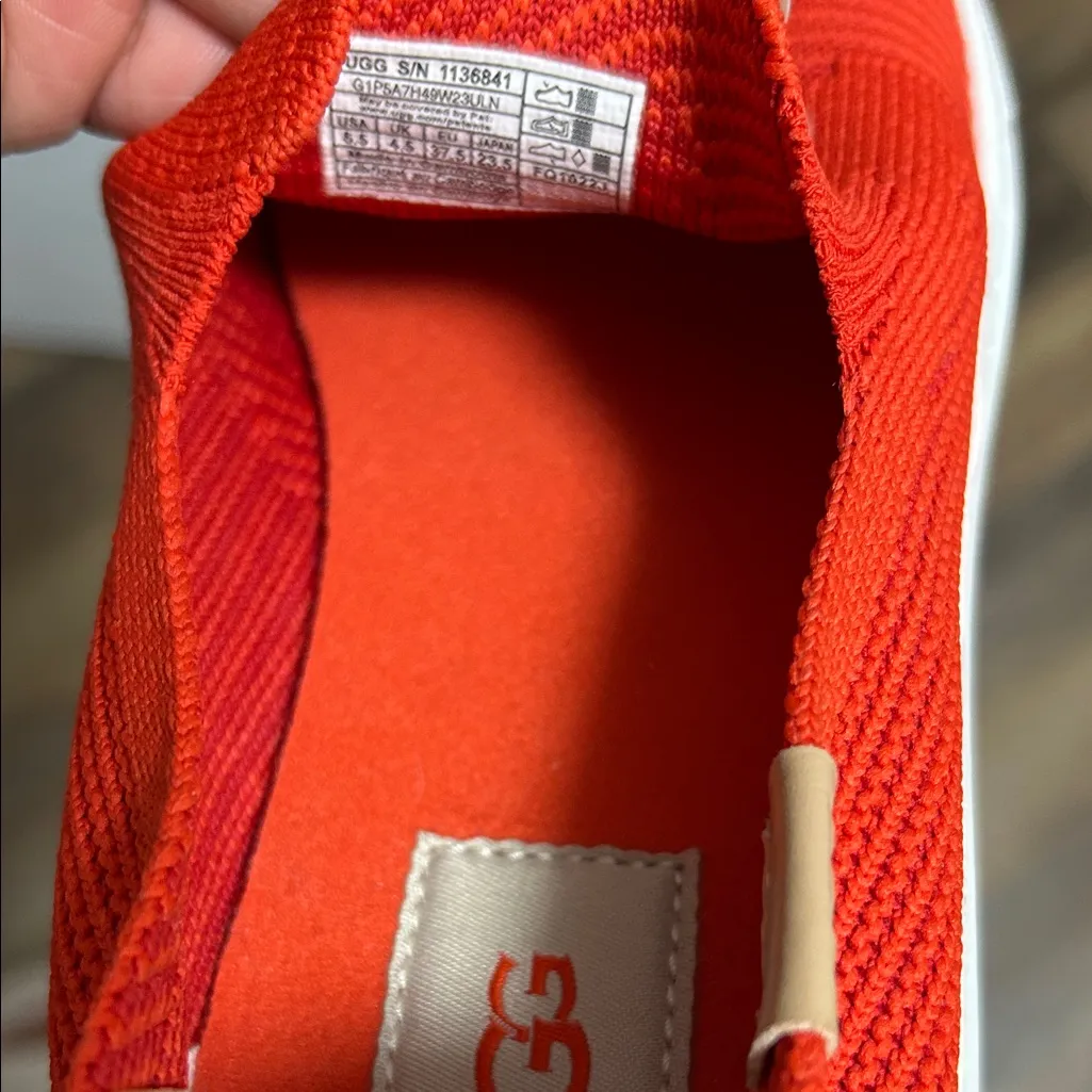 UGG Women's Red Slip-On Sneakers - Image 7