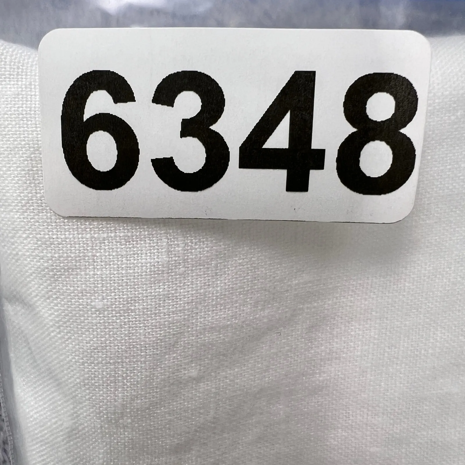 Lungo L'Arno XL White‎ 100% Linen Top Made in Italy Textured Yoke Short Sleeve White - Image 8