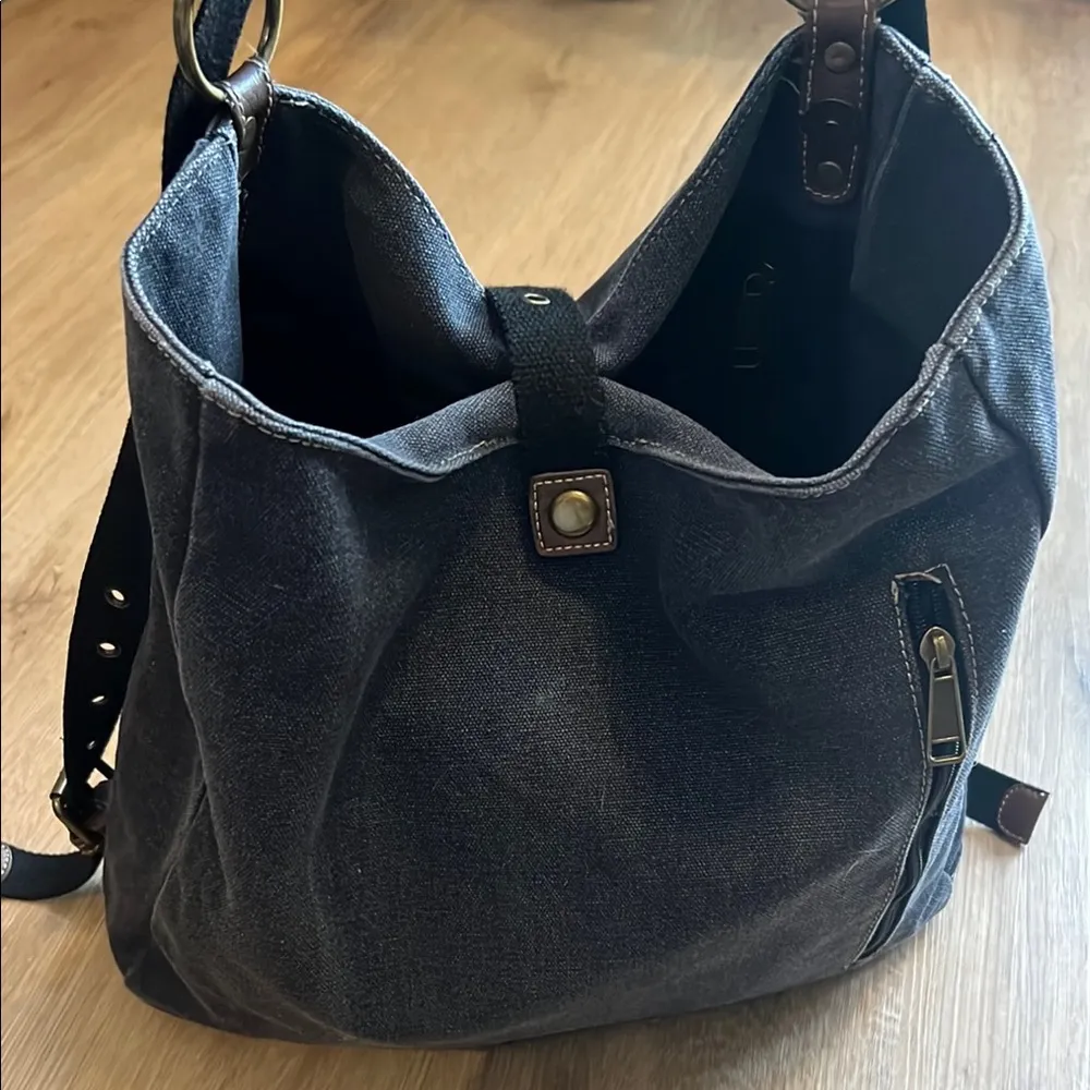 Cargoit Multipurpose Canvas Bag Black - Image 4