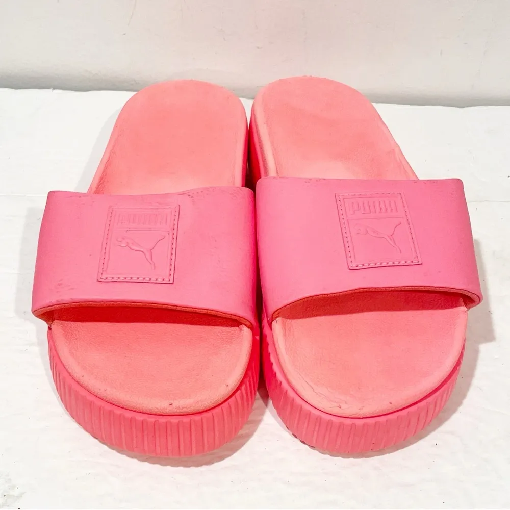 Puma Women’s Size 7.5 Bubble Gum Pink Platform Slide Sandal - Image 2