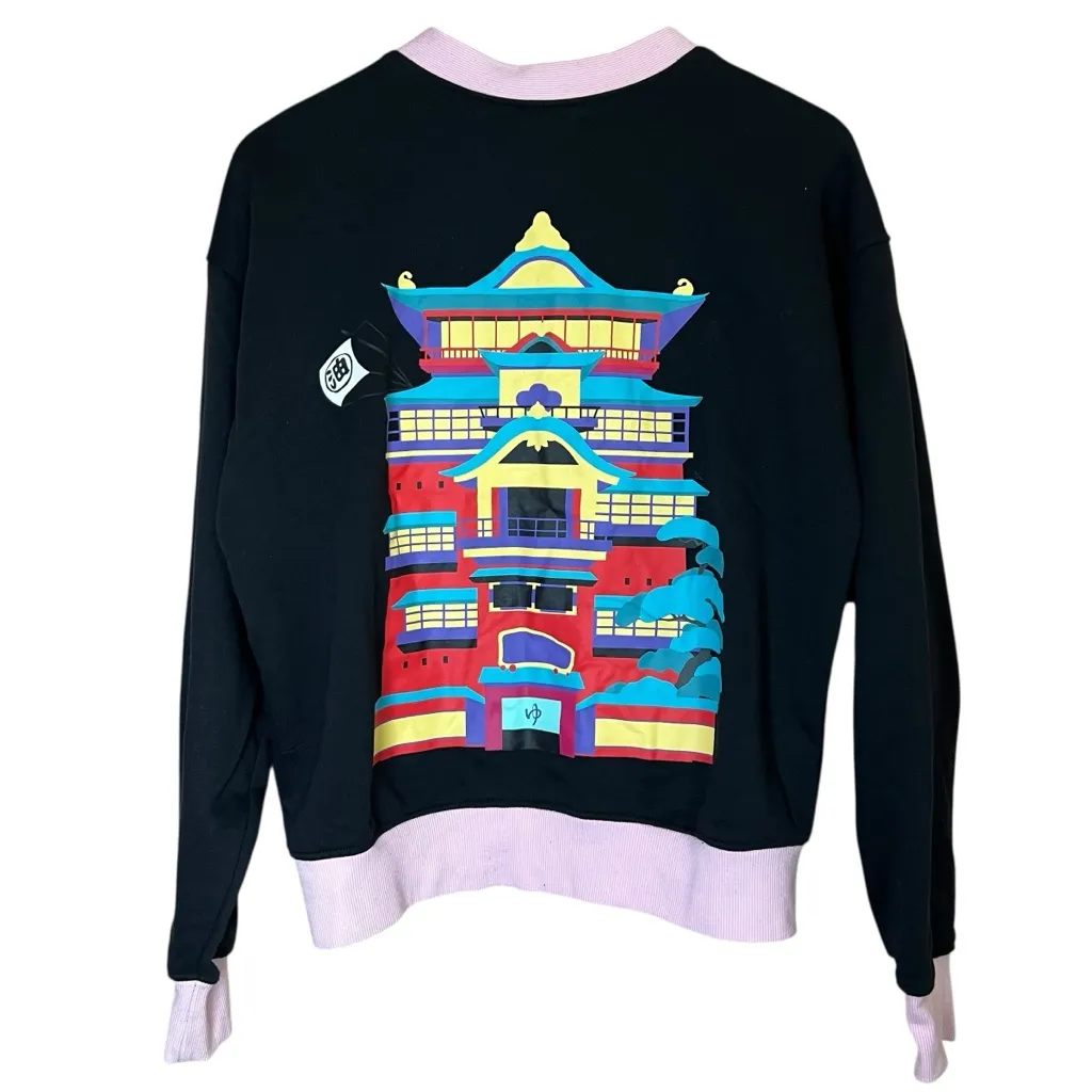 Her Universe Studio Ghibli Spirited Away No-Face Bathhouse Girls Cardigan Sz L - Image 4