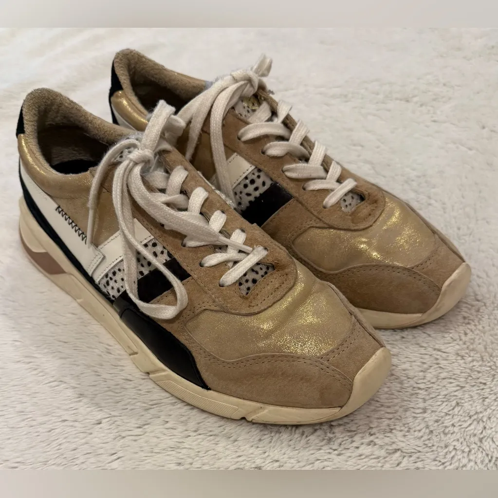 Gola Classics Women’s Eclipse Mode Sneakers Size 10 Casual Retro Comfort Shoes Gold - Image 2