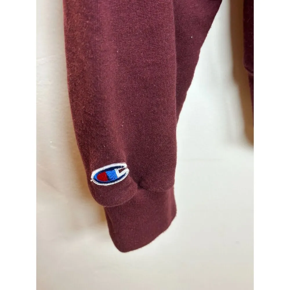 Champion  Women's Size L Crimson Arch Reverse Weave Pullover Sweatshirt EUC - Image 7