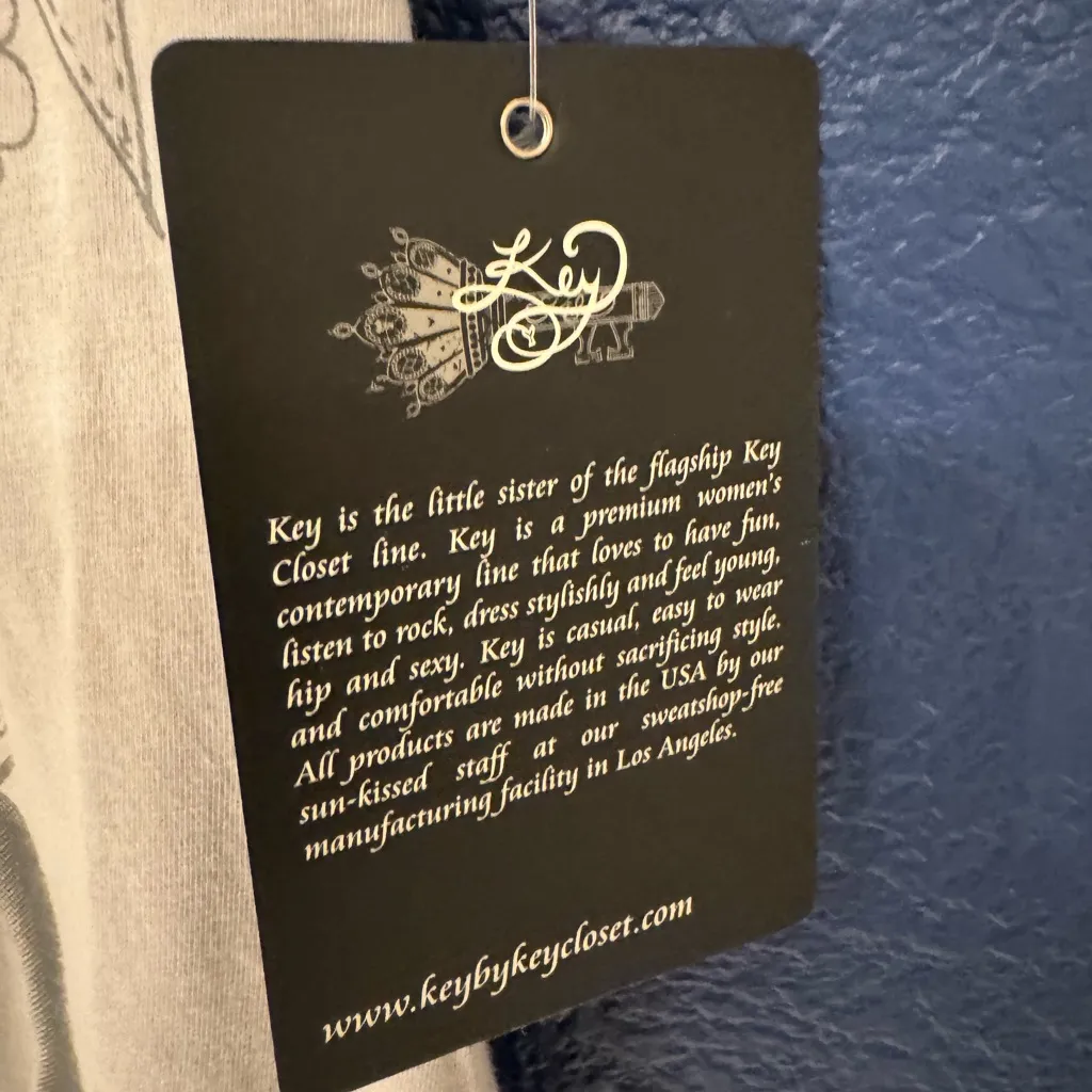 Key Closet Frenchie Light Grey Women’s Swarovski Studded Tank Top Size XS Gray - Image 7