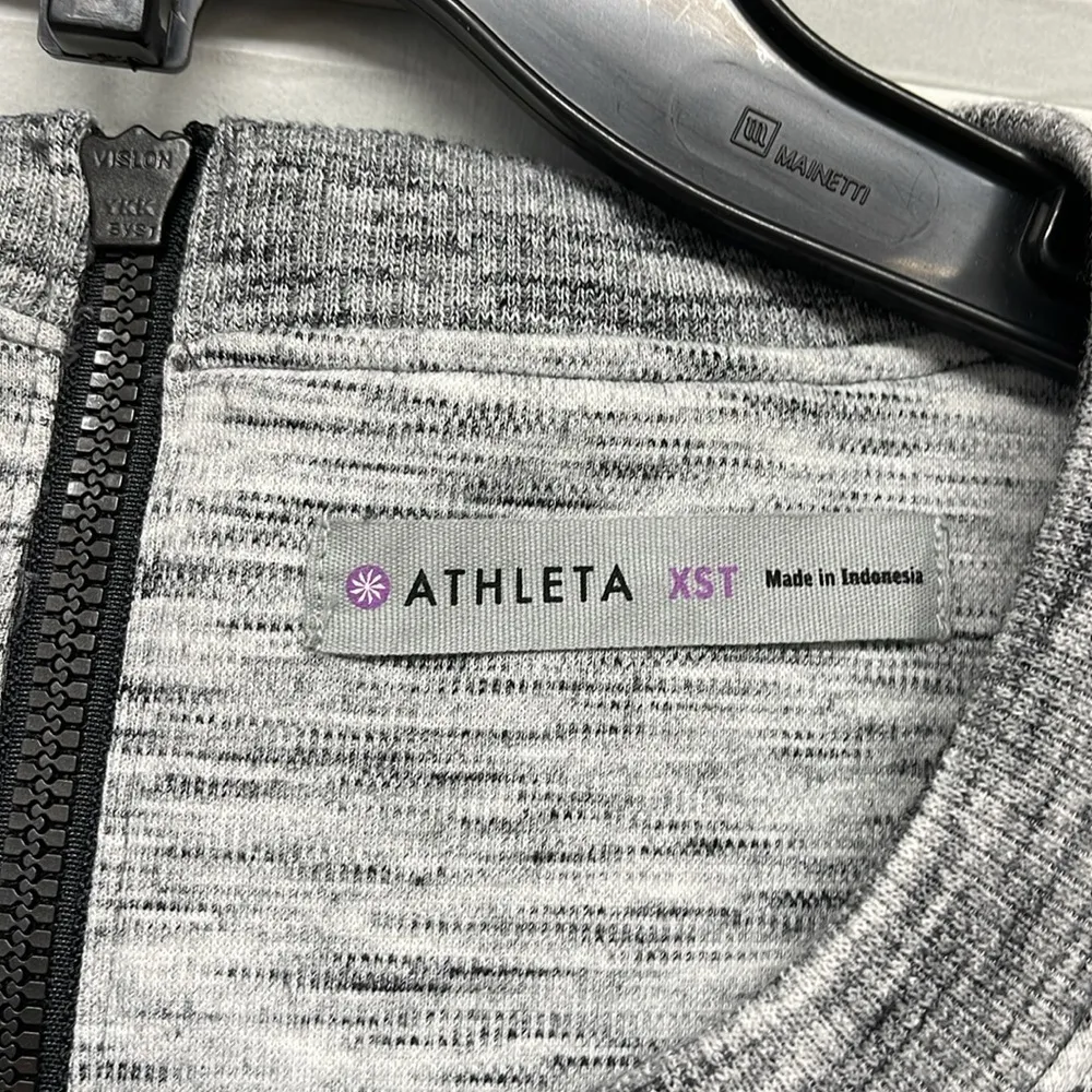 Athleta En Route Space Dye Gray Fit & Flare Casual Dress Size XS tall - Image 5